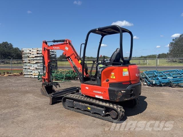 Kubota KX033-4 Pásová rýpadla