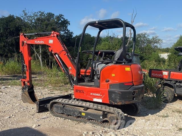 Kubota KX033-4 Pásová rýpadla