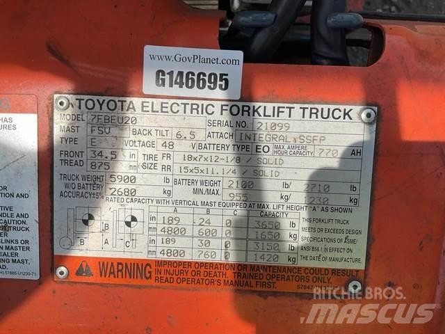 Toyota 7FBEU20 Akumulátorové vozíky