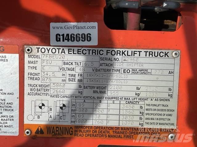 Toyota 7FBEU20 Akumulátorové vozíky