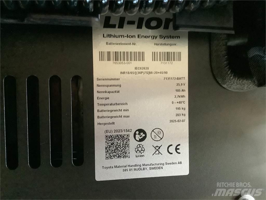Toyota SWE120L Ručně vedené vysokozdvižné vozíky