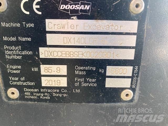 Doosan DX140LCR Pásová rýpadla