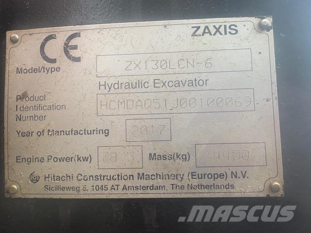 Hitachi ZX130-6 Pásová rýpadla