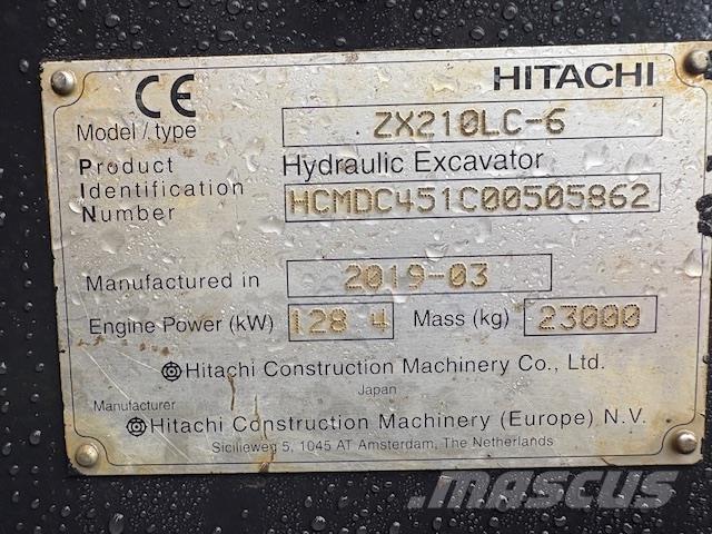 Hitachi ZX210LC-6 Pásová rýpadla