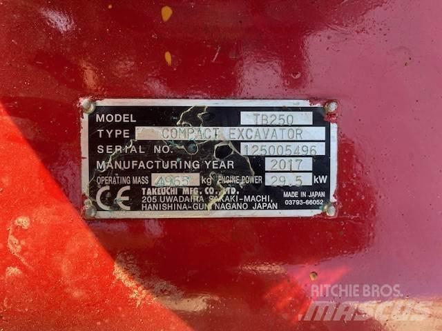 Takeuchi TB250 Midi rýpadla 7t - 12t