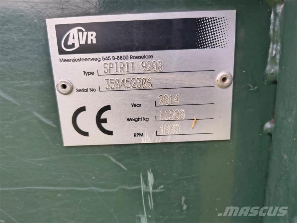 AVR SPIRIT 9200 Bramborové kombajny / sklízeče