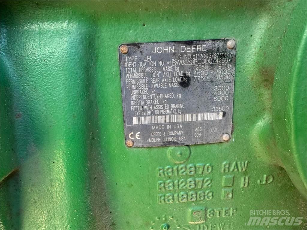 John Deere 8360R Traktory