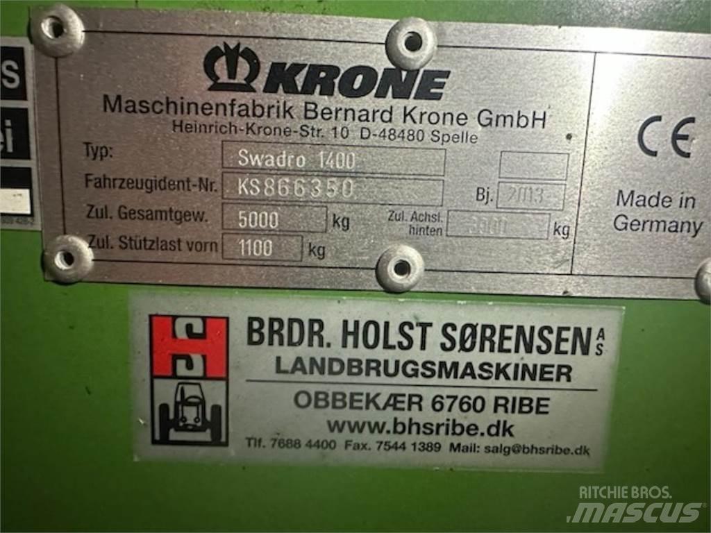Krone SWADRO 1400 Obraceče a shrabovače sena