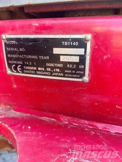 Takeuchi 1140 Mini rýpadla < 7t
