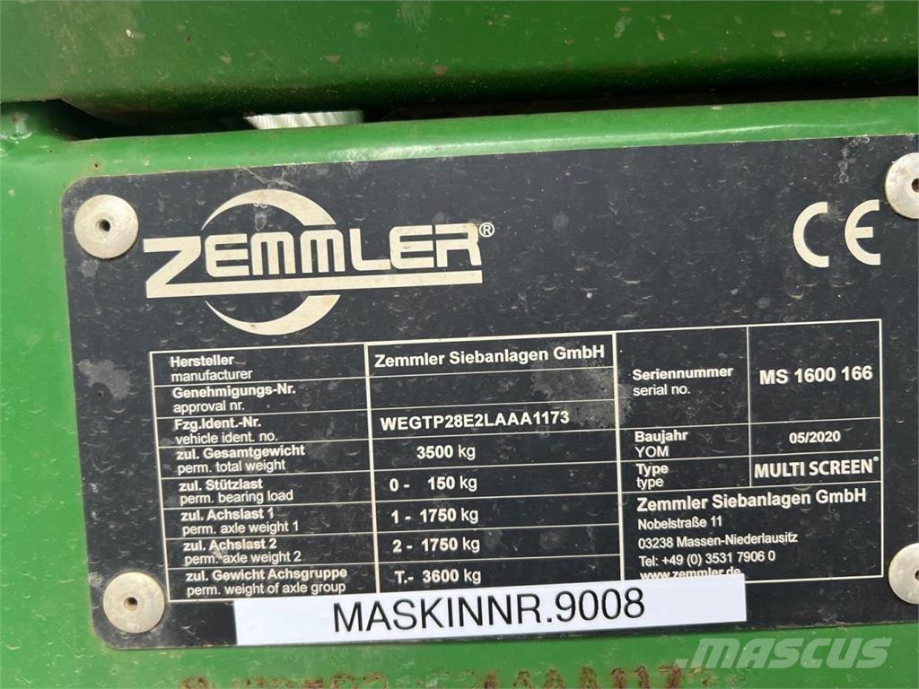 Zemmler MS1600 Třídící zařízení