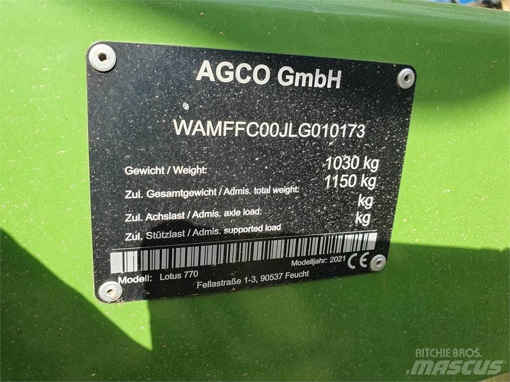Fendt LOTUS 770 Obraceče a shrabovače sena
