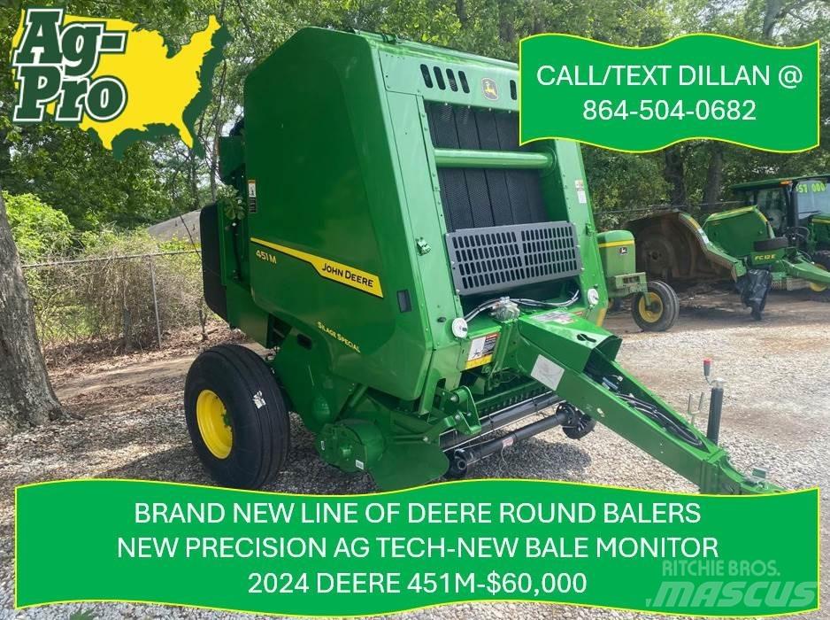 John Deere 451M Lis na válcové balíky