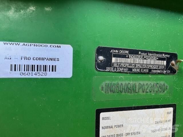 John Deere 600R Tažené postřikovače