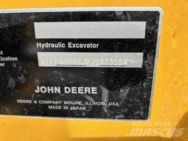 John Deere 60G Mini rýpadla < 7t