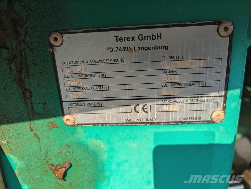 Terex TL 80 Kolové nakladače