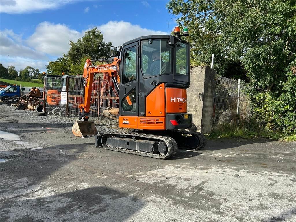 Hitachi 2019 ZX26U-6 Pásová rýpadla