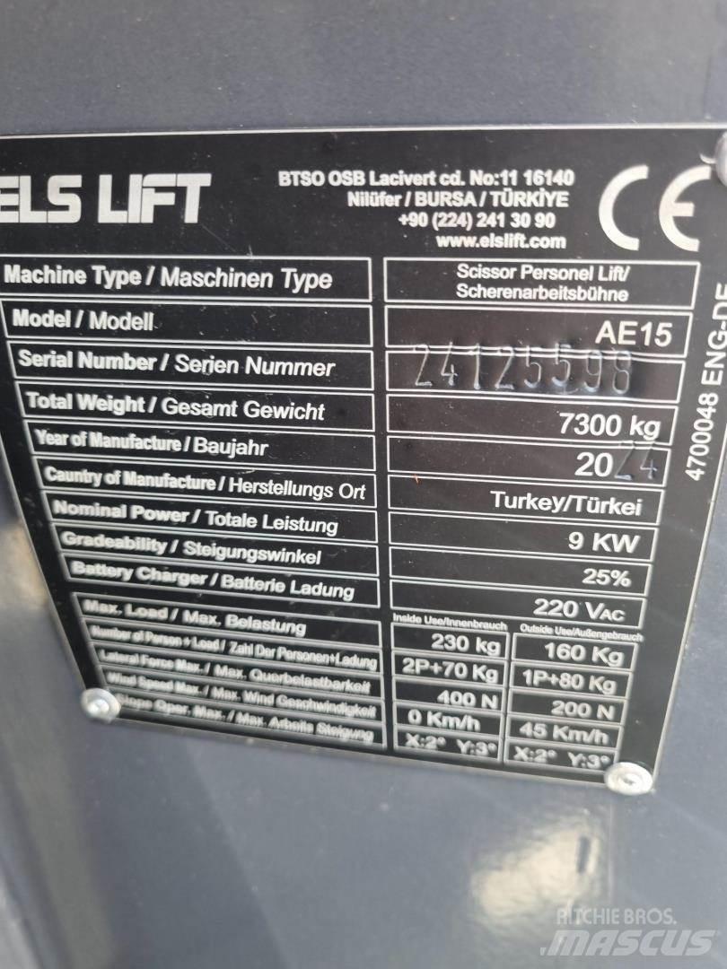 ELS LIFT AE15 Kloubové plošiny
