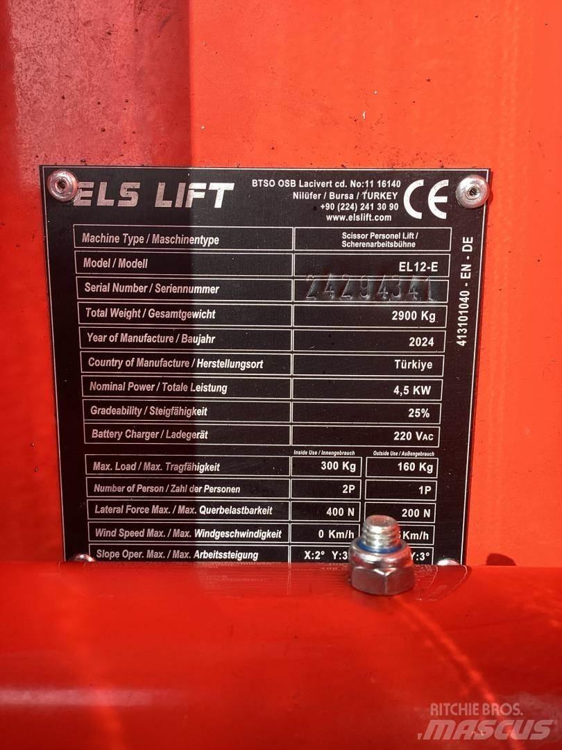 ELS LIFT EL12E Nůžková zvedací plošina