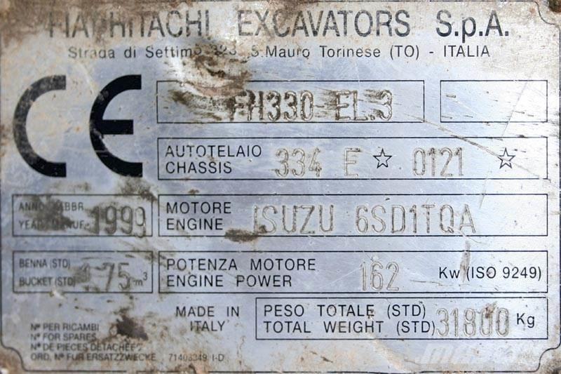 Fiat-Hitachi FH330 EL.3 Ostatní komponenty