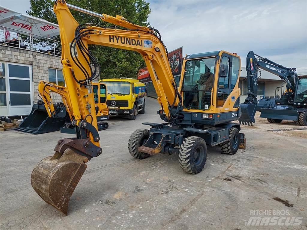 Hyundai R55W-9 Mini rýpadla < 7t
