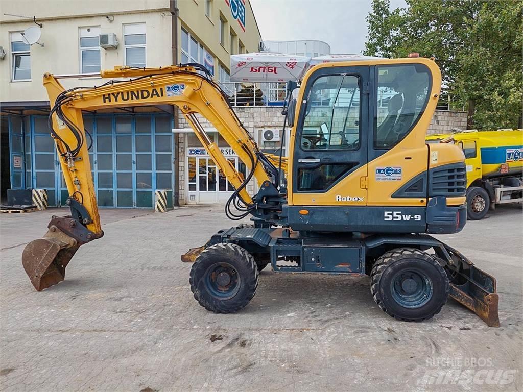 Hyundai R55W-9 Mini rýpadla < 7t