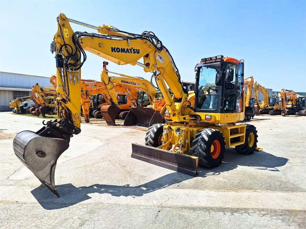 Komatsu PW118MR-8 Kolová rýpadla
