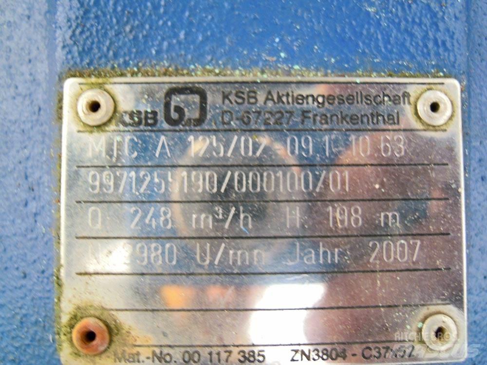 KSB MTC 125/02 Vodní čerpadla