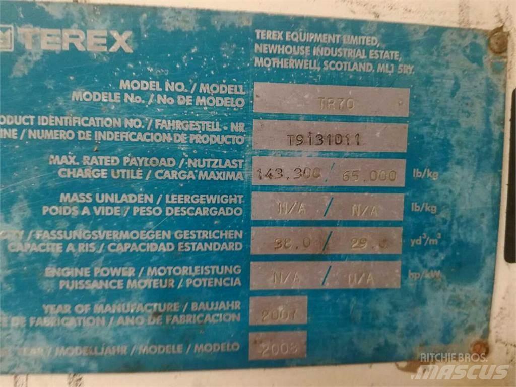 Terex TR70 Vyklápěcí dempry