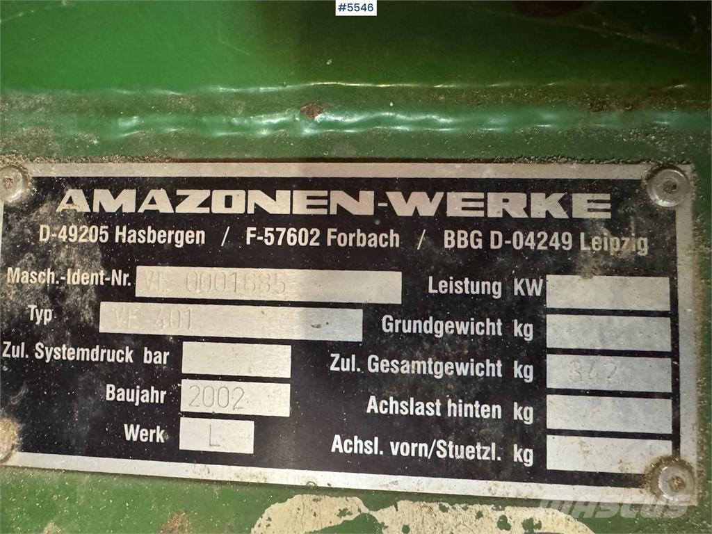 Amazone VE 401 Mechanické secí stroje