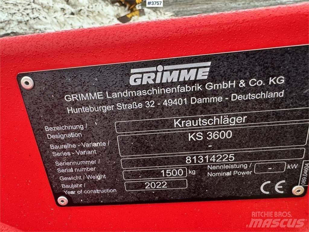 Grimme KS3600 Ostatní komponenty