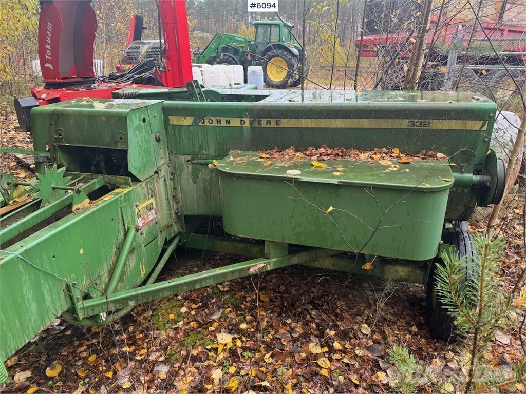 John Deere 332 Další vyorávače, příslušenství