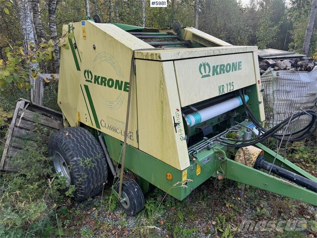 Krone KR 125 Další vyorávače, příslušenství