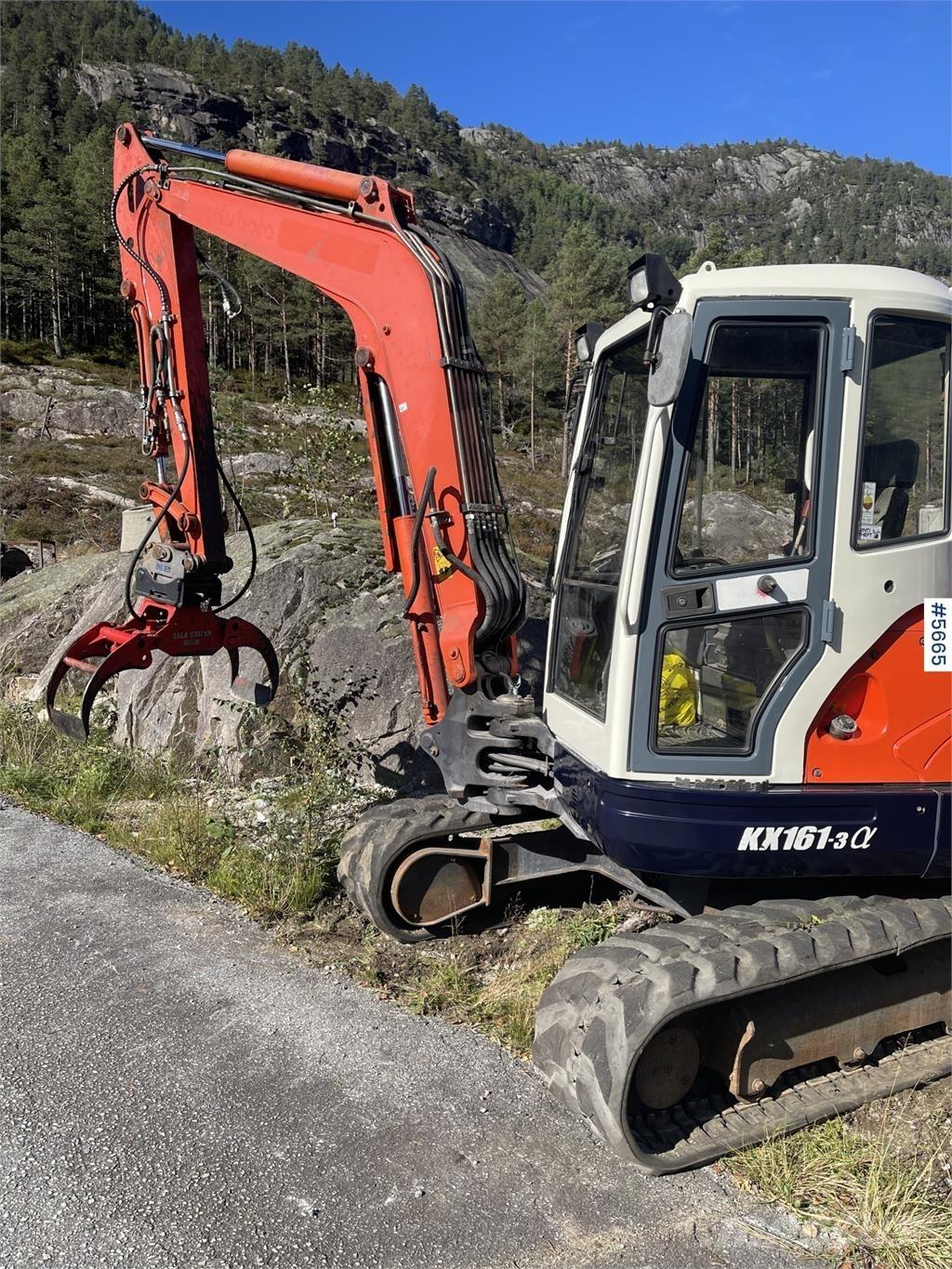 Kubota KX 161-3 Pásová rýpadla