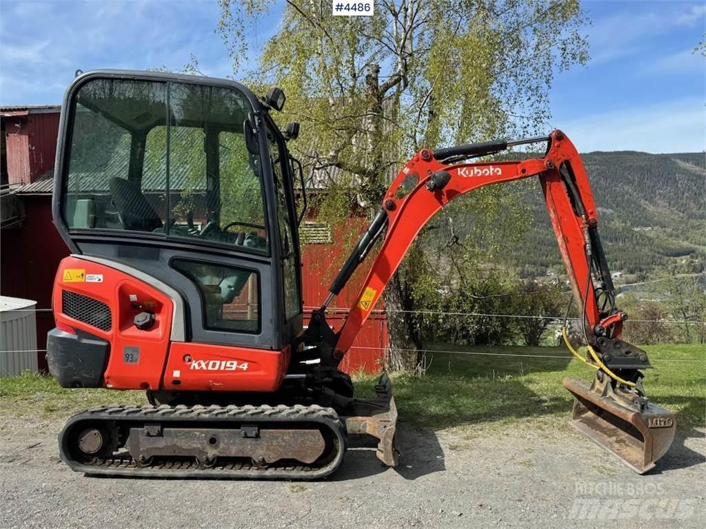 Kubota KX019 Pásová rýpadla