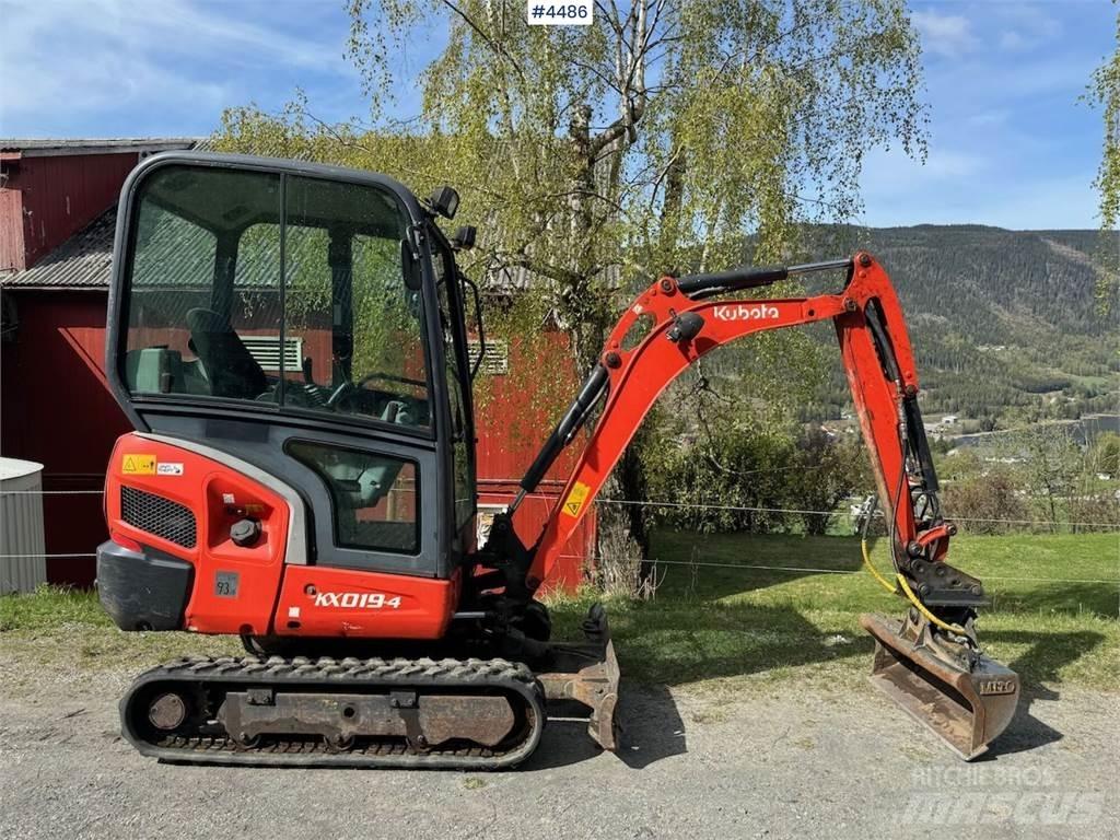 Kubota KX019 Pásová rýpadla