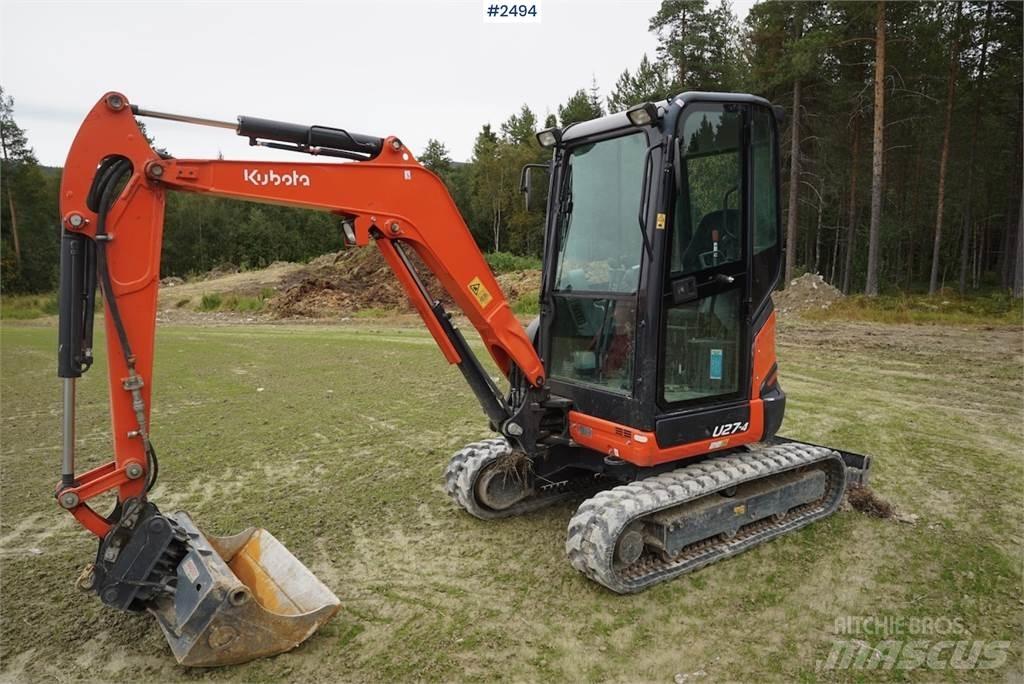 Kubota U27-4 Pásová rýpadla