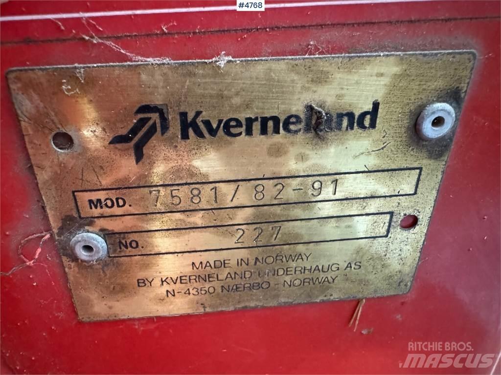 Kverneland 7581 Další vyorávače, příslušenství