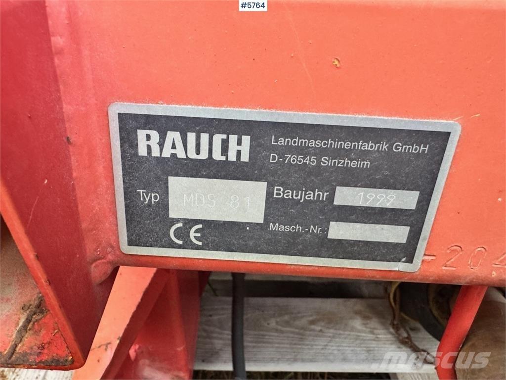 Rauch MDS 81 Mechanické secí stroje