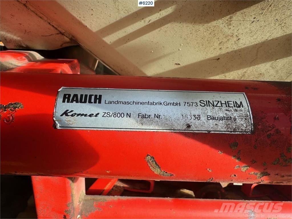 Rauch ZS800 Mechanické secí stroje
