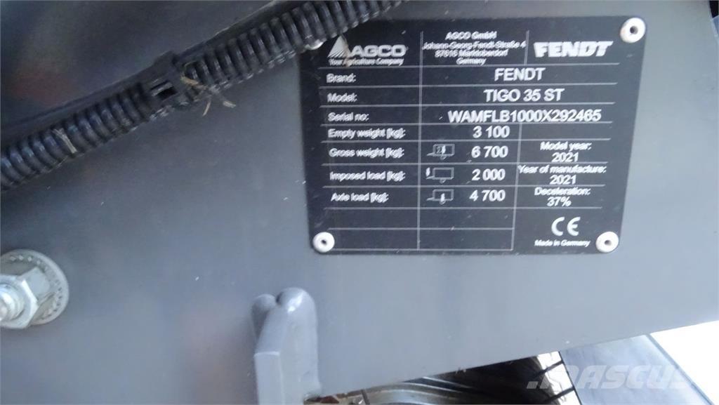 Fendt Tigo Samosběrné vozy