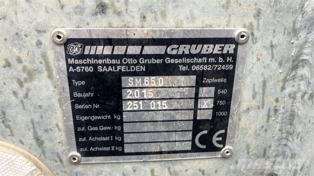 Gruber SM 650 Rozmetadla chlévské mrvy