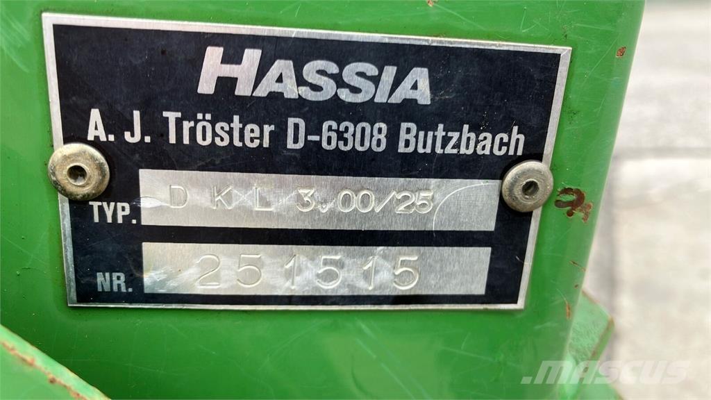 Hassia DKL 3.00/25 Mechanické secí stroje