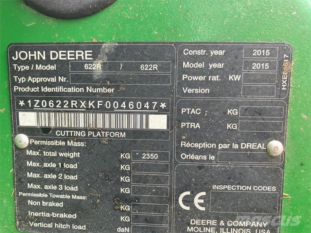 John Deere W660 HM Sklízecí mlátičky