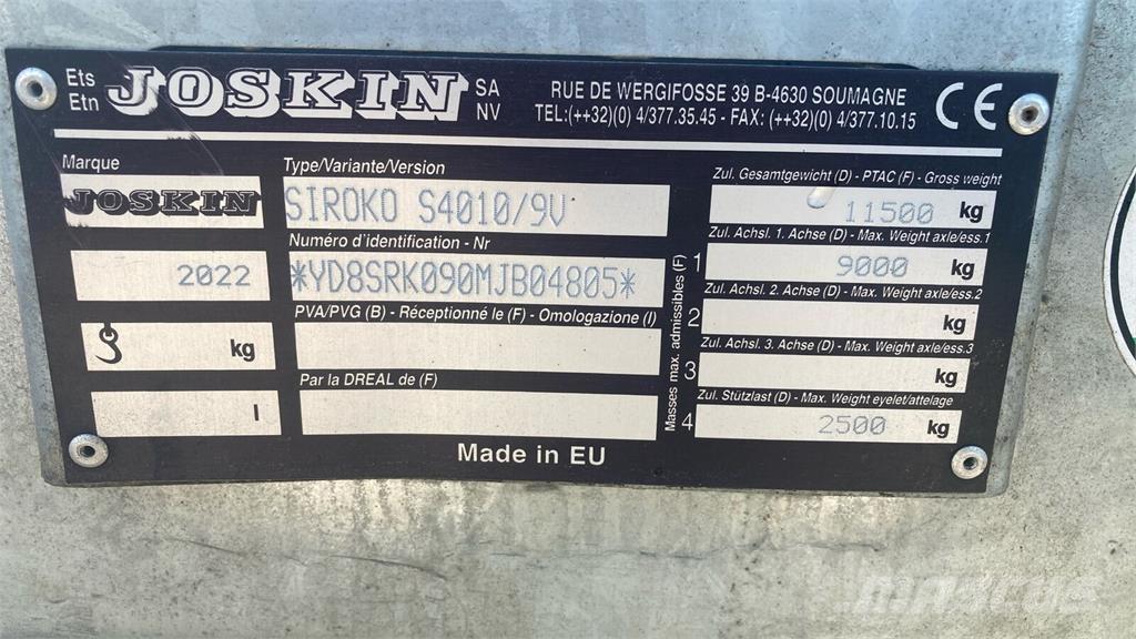 Joskin S4010/9V Rozmetadla chlévské mrvy