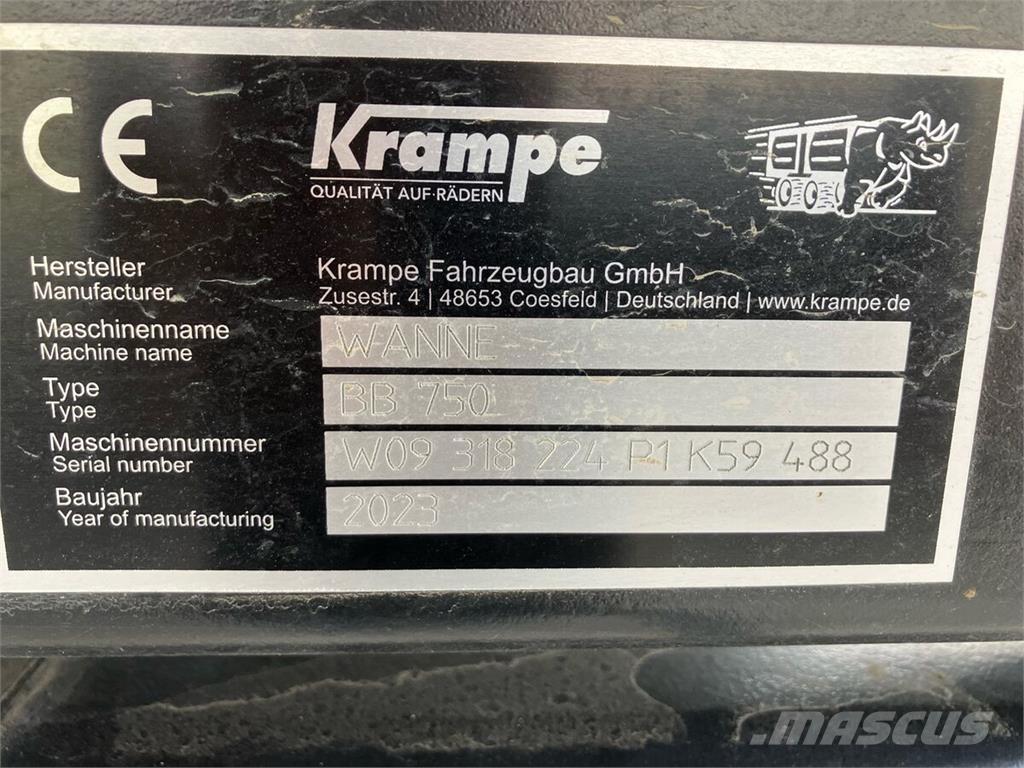 Krampe BigBody 750 Sklápěcí přívěs