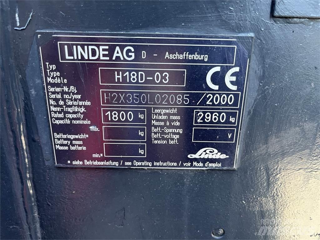 Linde H 18 D Další
