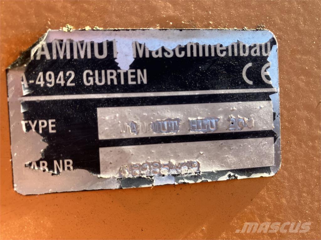 Mammut HLU 200 Příslušenství předního nakladače