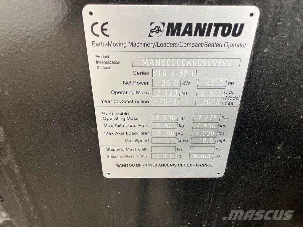 Manitou MLA 4-50 Čelní nakladače a rypadla