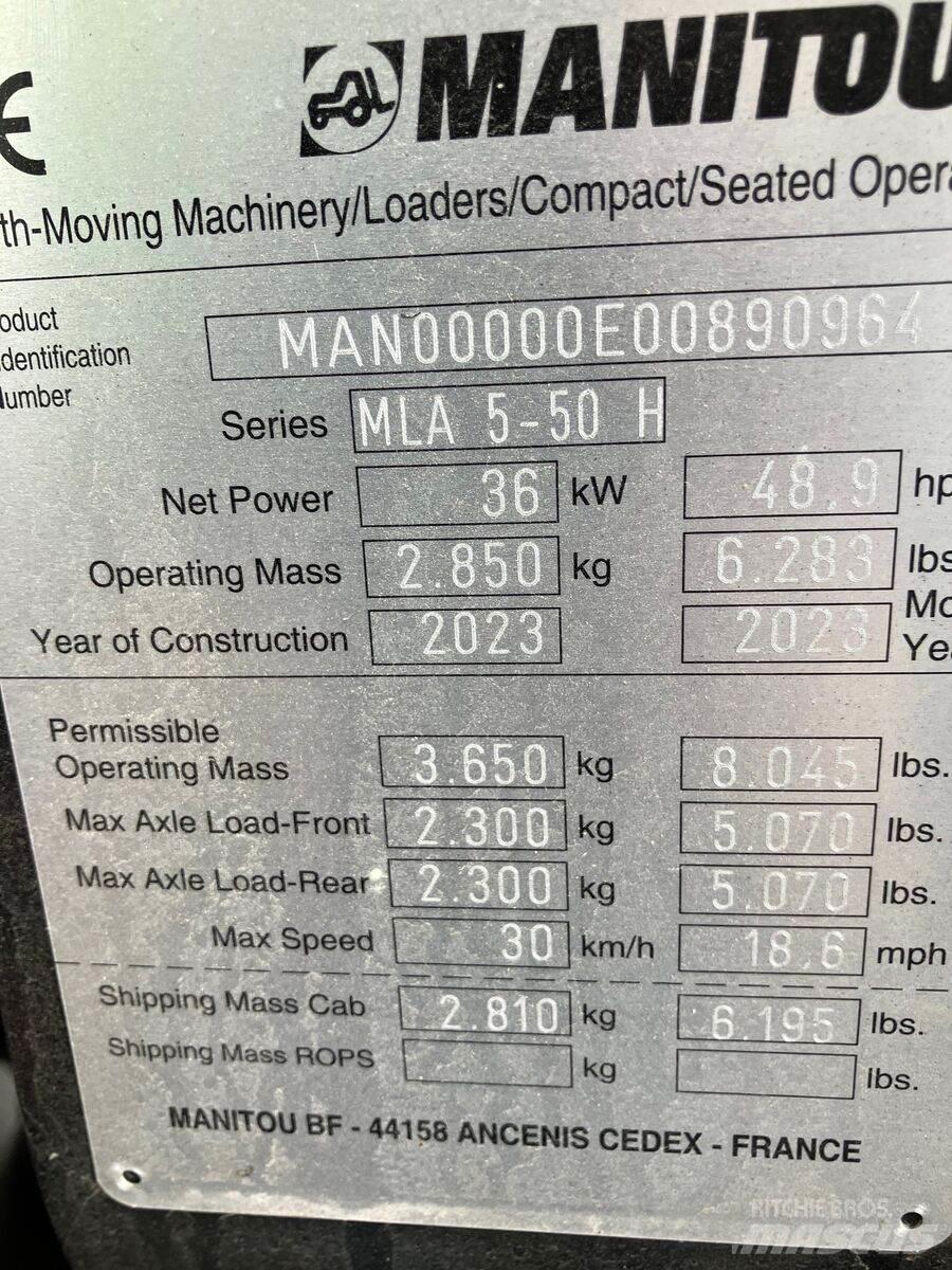 Manitou MLA 5-50 Čelní nakladače a rypadla