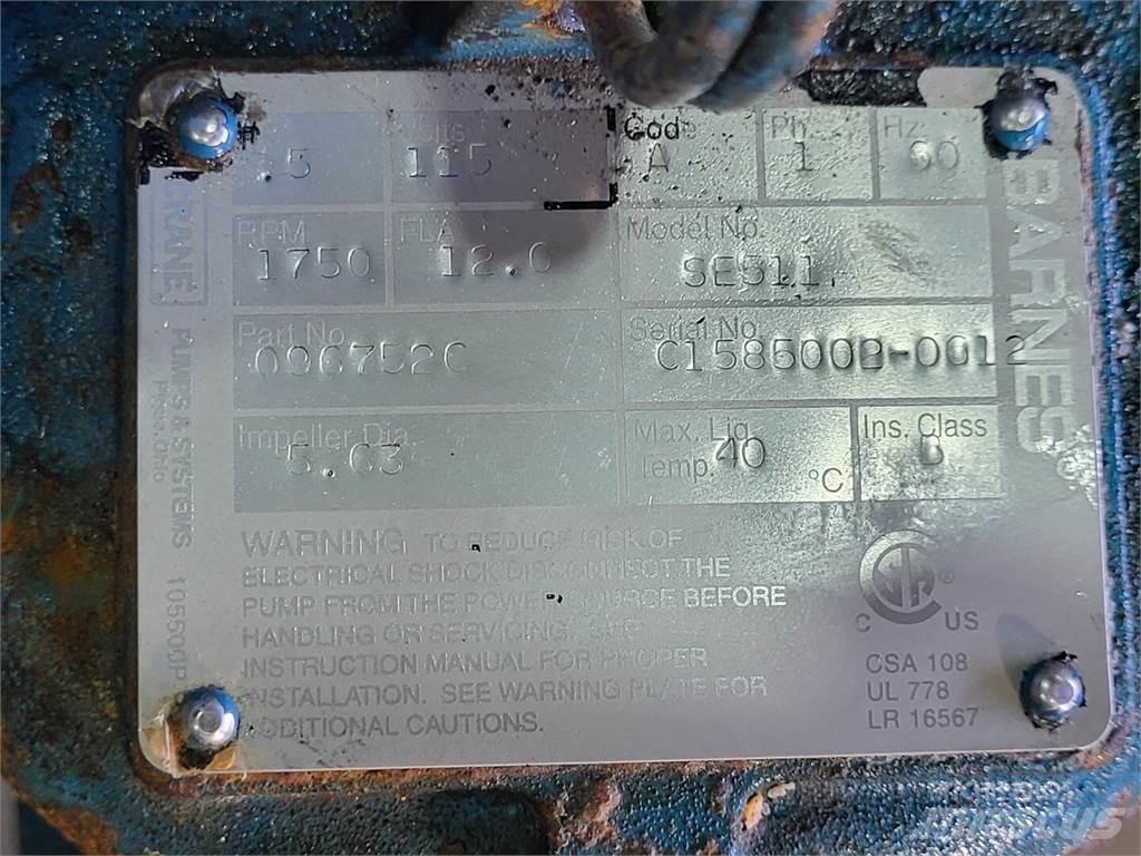  BARNES SE511 Vodní čerpadla